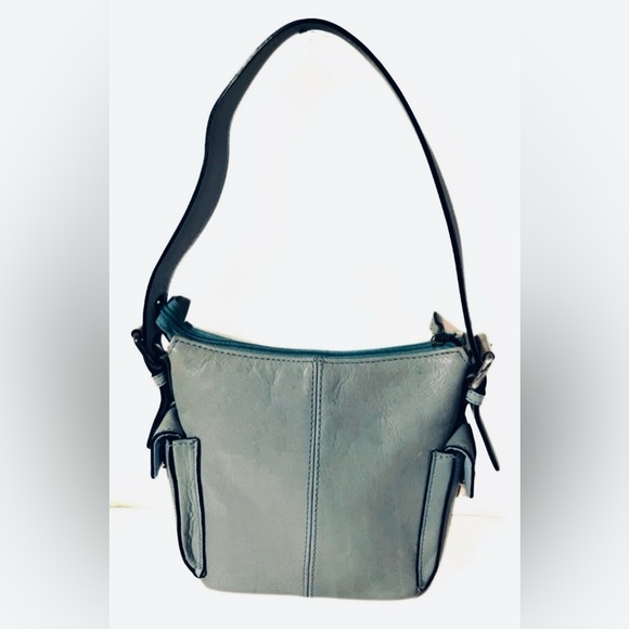 Hype Genuine Leather Light Green Luxe  Small Shoulder Bag - Picture 1 of 12